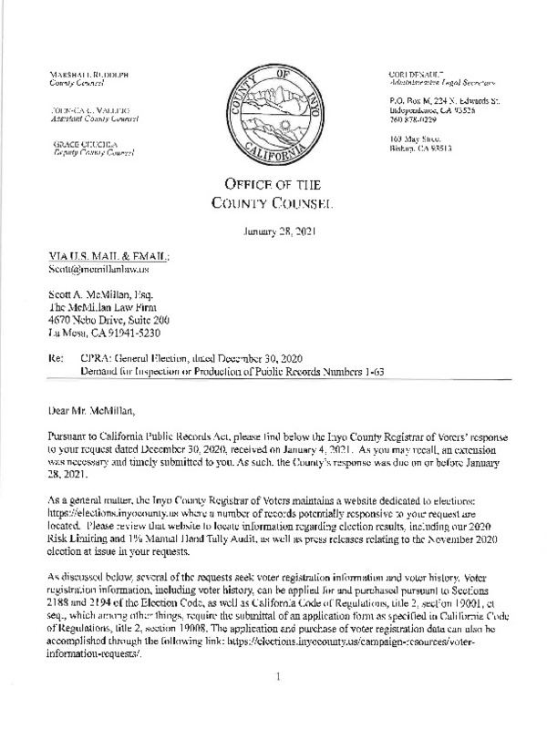 Jan 28, 2021Letter from Inyo County Resp to Reqs